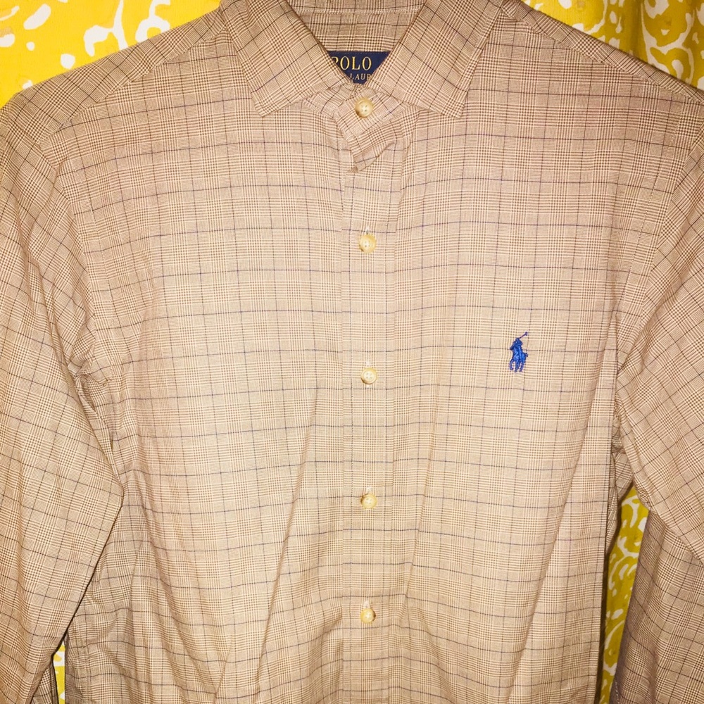 Polo Ralph Lauren L/S Shirt. Brown.